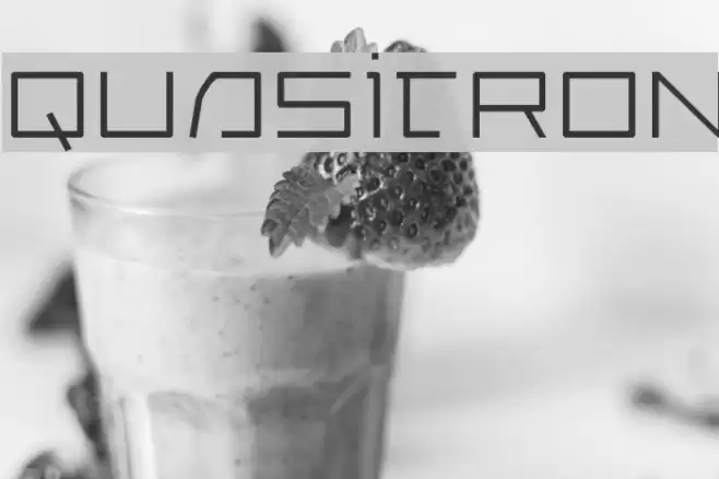 Quasitron Font examples
