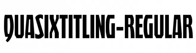 QuasixTitling-Regular  Descarca Fonturi Gratis