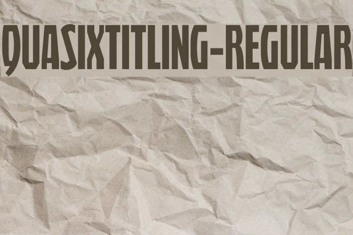 QuasixTitling-Regular Example 1