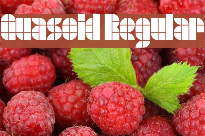 Quasoid Regular Font examples