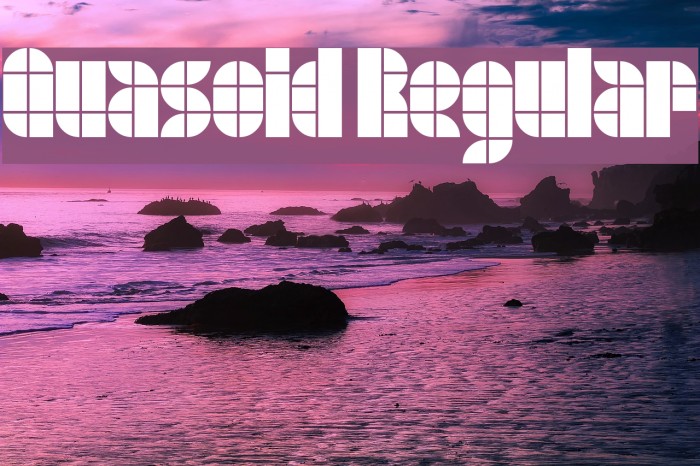 Quasoid Regular Font examples
