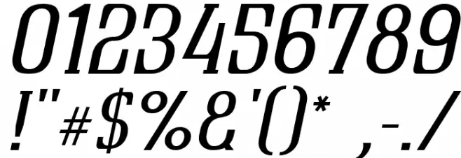 Quastic Kaps Italic Font Alte caractere