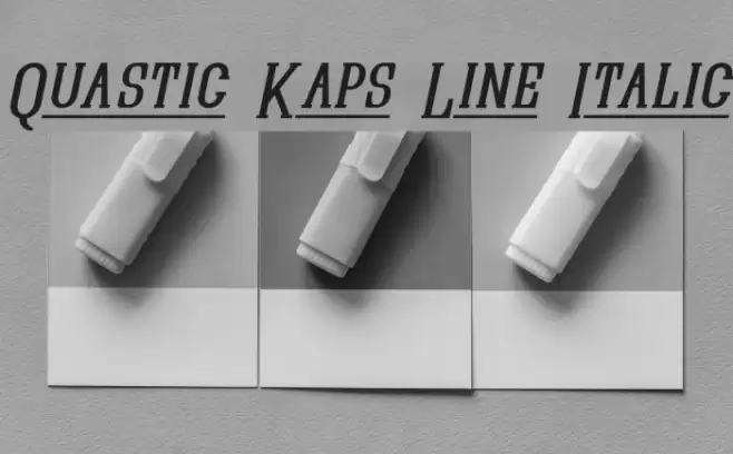 Quastic Kaps Line Italic Fuentes examples