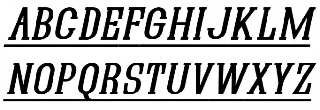 Quastic Kaps Line Italic Font Litere mici