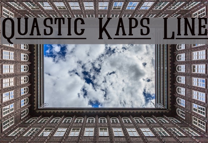 Quastic Kaps Line Font examples