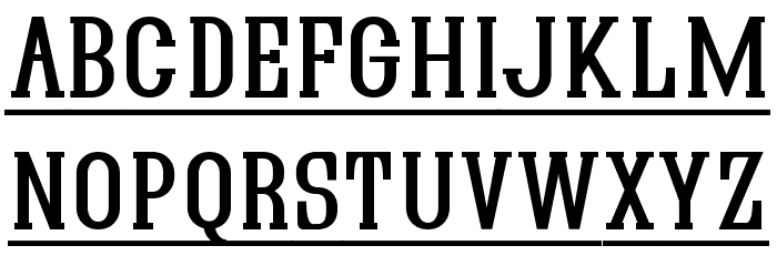 Quastic Kaps Line Font LOWERCASE