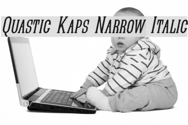 Quastic Kaps Narrow Italic Font examples