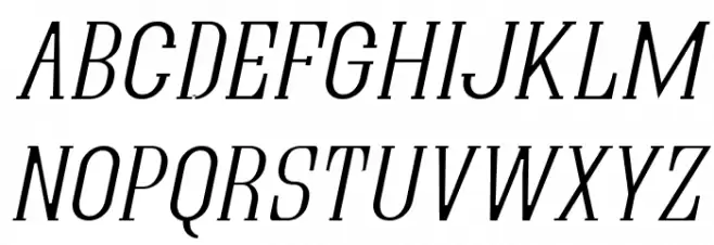 Quastic Kaps Thin Italic Шрифта ВЕРХНИЙ