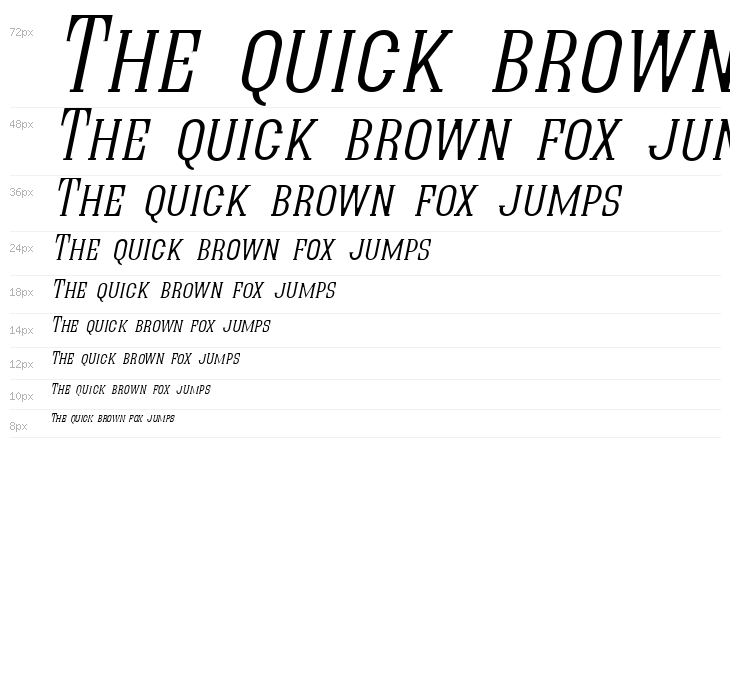 Quastic Kaps Thin Italic Waterfall