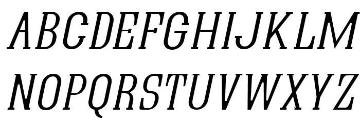 Quastic Kaps Thin Italic Font LOWERCASE