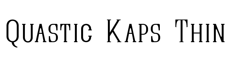 Quastic Kaps Thin  Fuentes Gratis Descargar