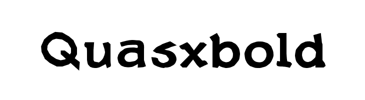 Quasxbold  Скачать бесплатные шрифты