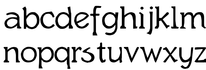 Quasymodo Font LOWERCASE