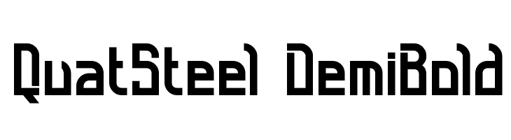 QuatSteel DemiBold  フリーフォントのダウンロード