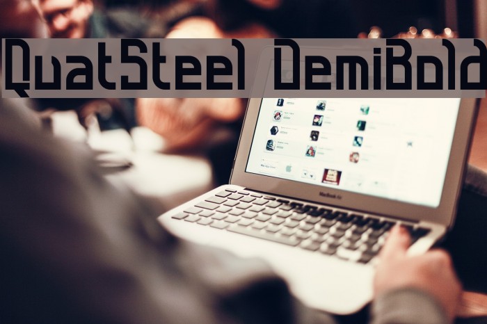 QuatSteel DemiBold Font examples