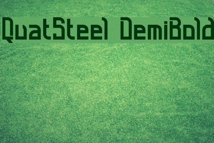 QuatSteel DemiBold Font examples