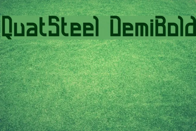 QuatSteel DemiBold Example 2