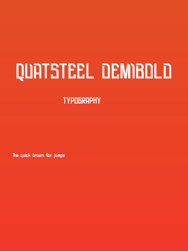 QuatSteel DemiBold Poster