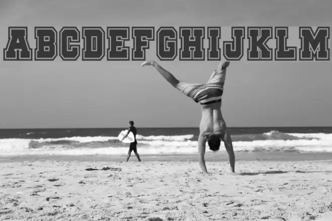 Quaterback Fight Campus Font examples