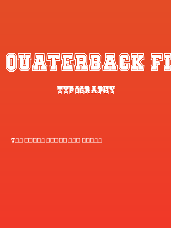 Quaterback Fight Campus Poster