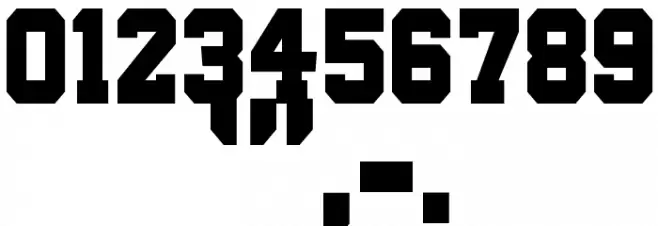 Quaterback Fight Font OTHER CHARS