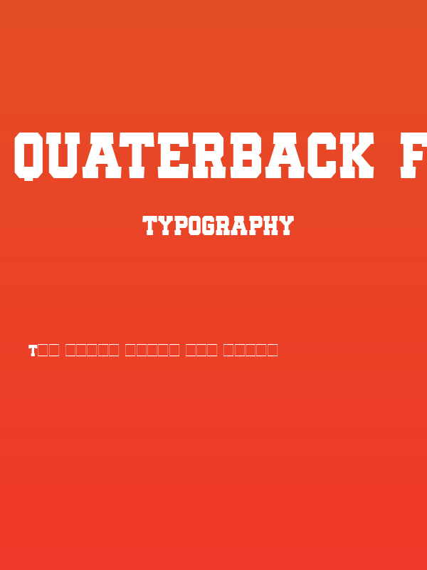 Quaterback Fight Poster