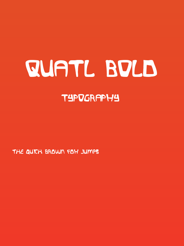 Quatl Bold Poster