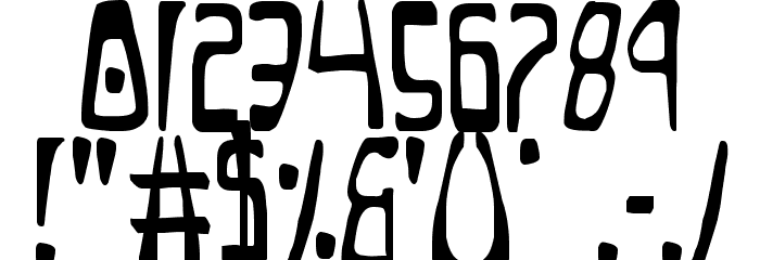 Quatl Condensed Font OTHER CHARS