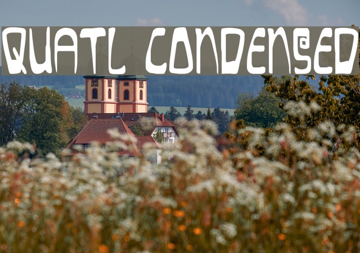 Quatl Condensed Font examples
