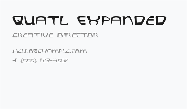 Quatl Expanded Business Card