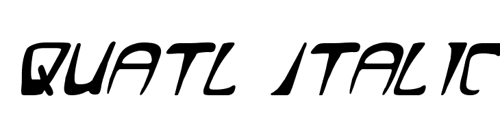 Quatl Italic Font