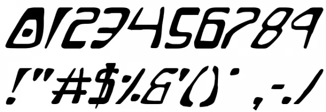 Quatl Italic Font OTHER CHARS