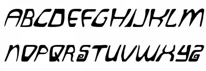 Quatl Italic फ़ॉन्ट अपरकेस