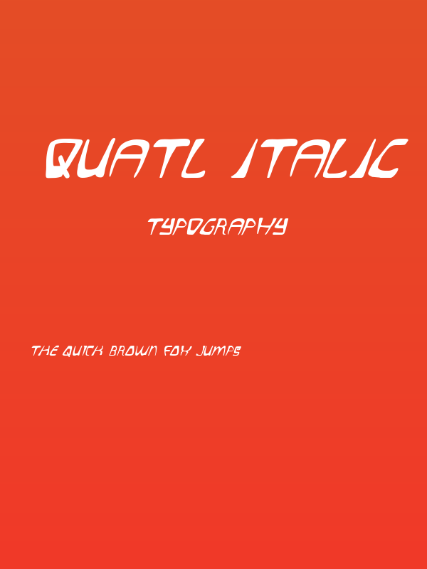 Quatl Italic Poster