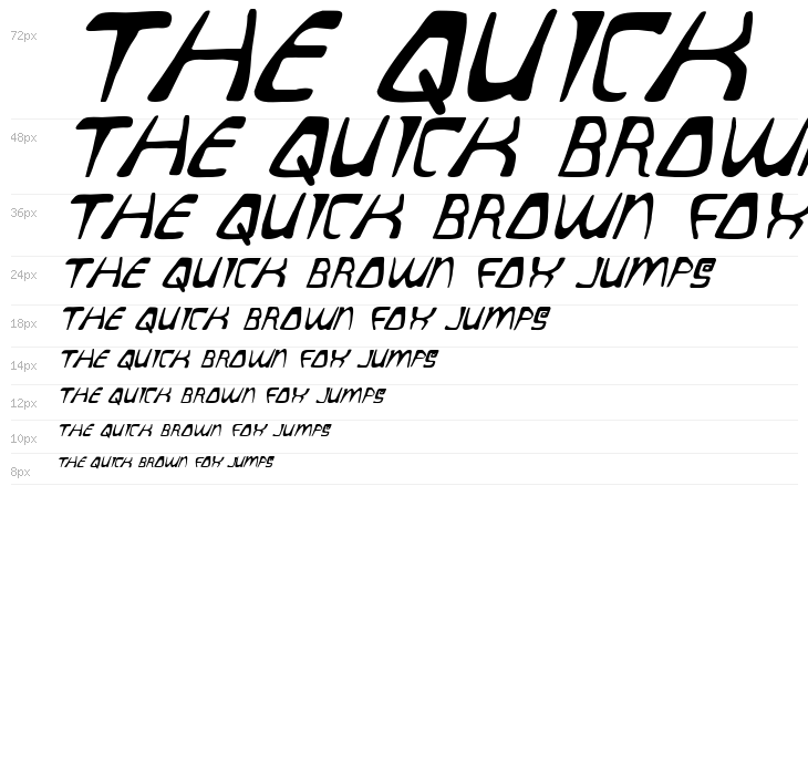 Quatl Italic Waterfall