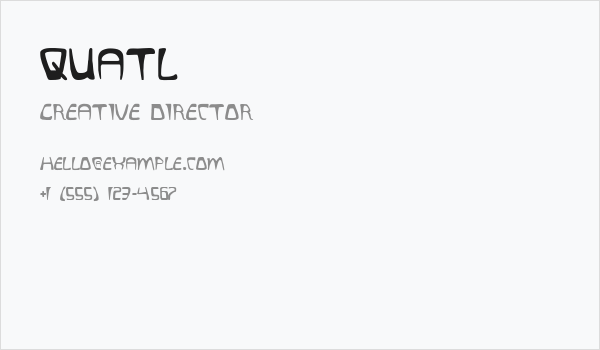 Quatl Business Card