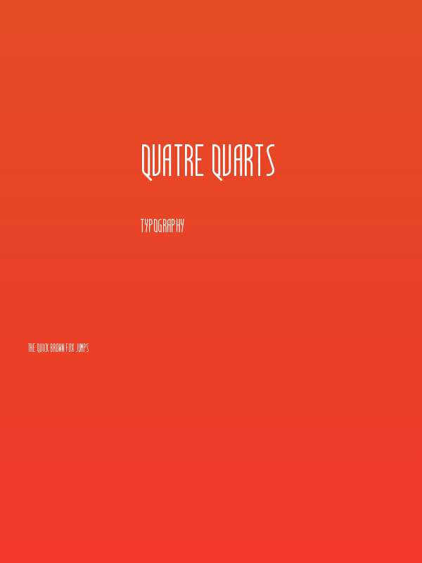 Quatre Quarts Poster