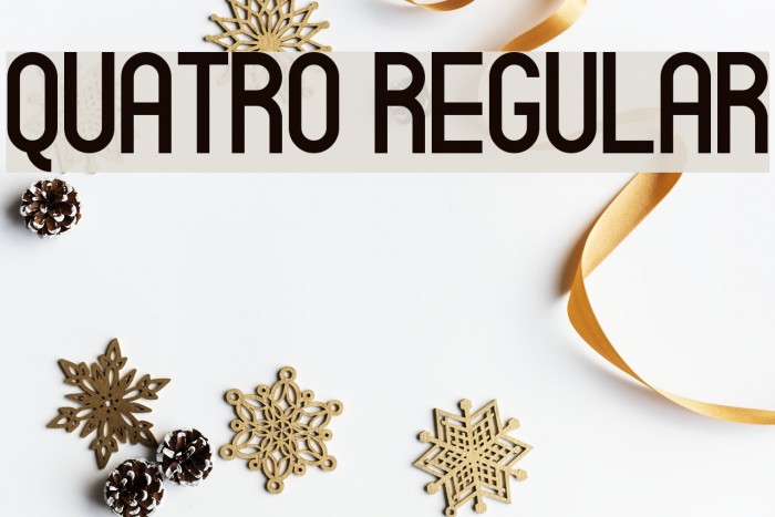Quatro Regular Font examples
