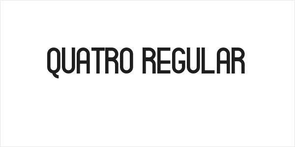 Quatro Regular Logo