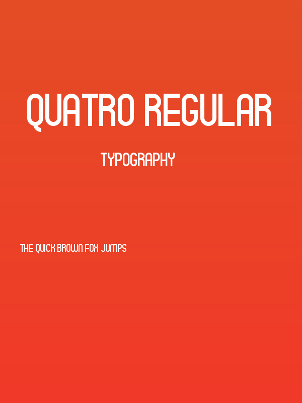 Quatro Regular Poster