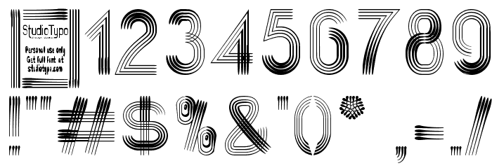 Quatroline Font OTHER CHARS