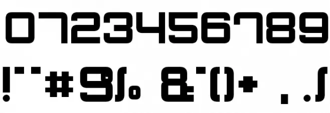 Quatron Font OTHER CHARS