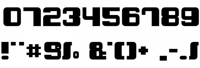 QuatronFat Font OTHER CHARS