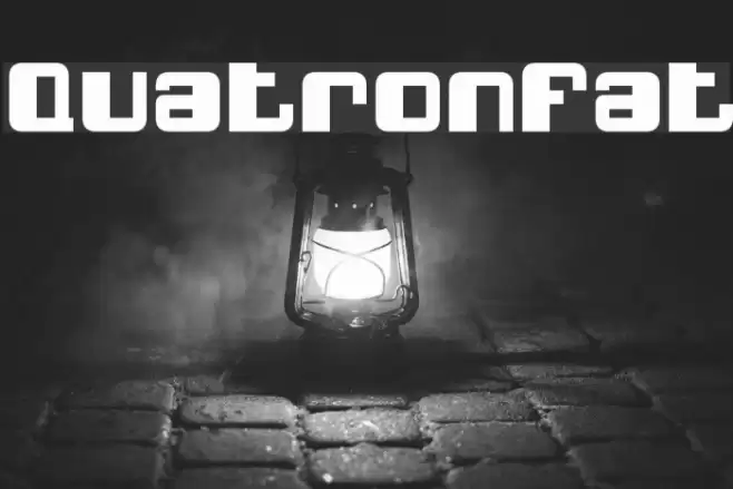 QuatronFat Font examples