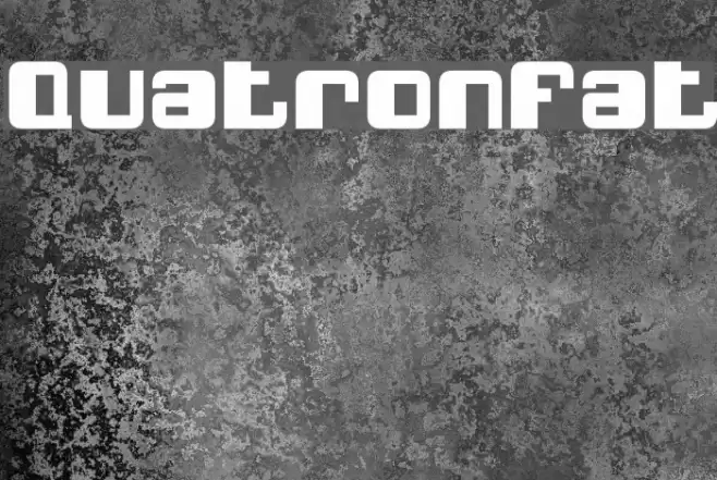 QuatronFat Font examples