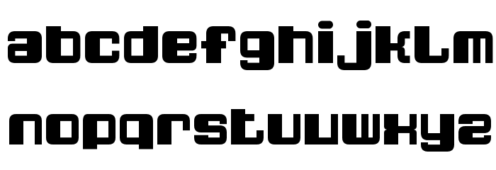 QuatronFat Font LOWERCASE