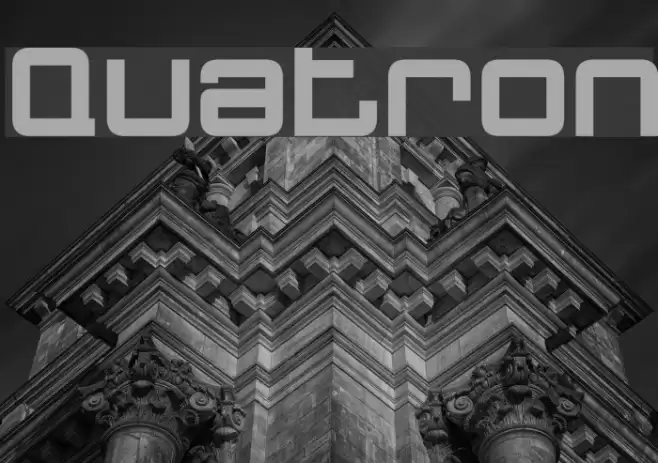 Quatron Font examples