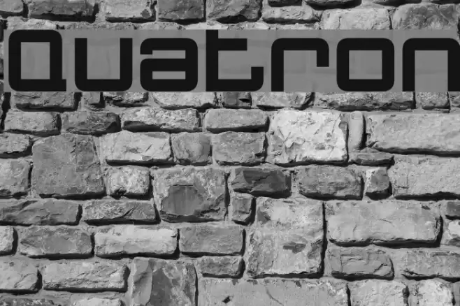 Quatron Font examples