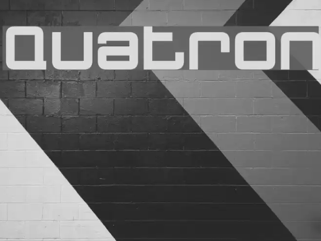 Quatron Font examples