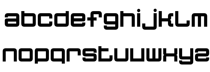 Quatron Font LOWERCASE